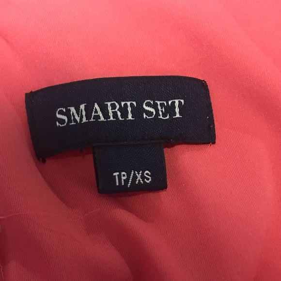 XS Coral Pink Smart Set High Low Dress - Picture 3 of 3